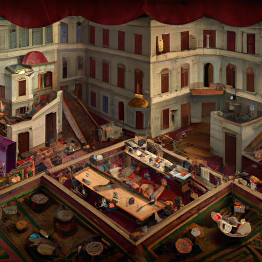 Cluedo in Wes Anderson Style