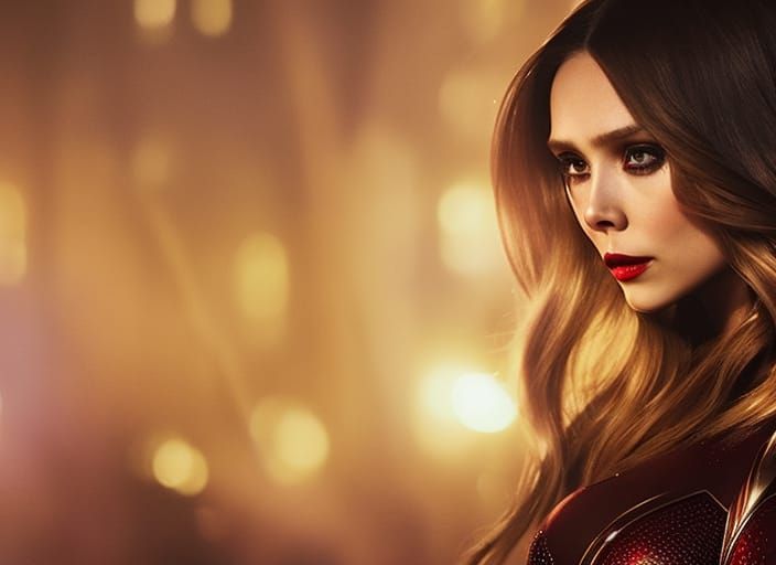 Venom as Scarlet Witch Portrait with Magic