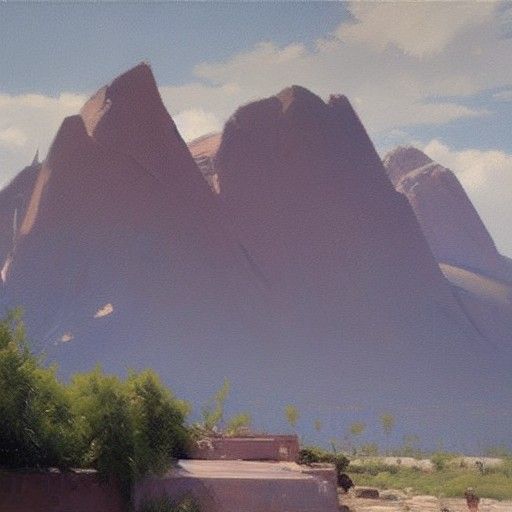 Nostalgic Oil Painting in 60s Style