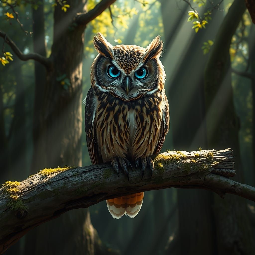 Enchanted Forest Sentinel in Dreamlike Digital Painting