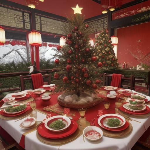 Chinese Christmas Celebration Image
