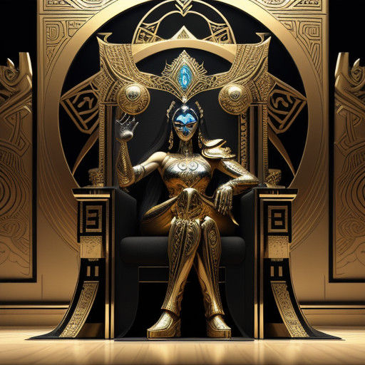 Glowing Mayan Throne Illuminates a Futuristic Aesthetic