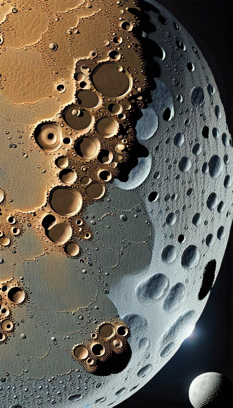 Hydrocarbon Lifeform on Europa: Hyperrealistic Fractal Art