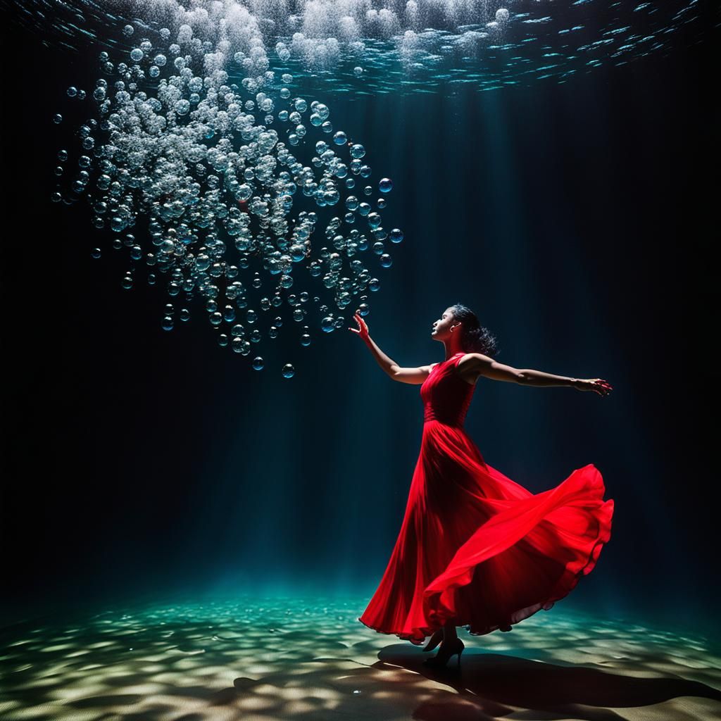 Abstract Tango Dancer in Submarine Theater