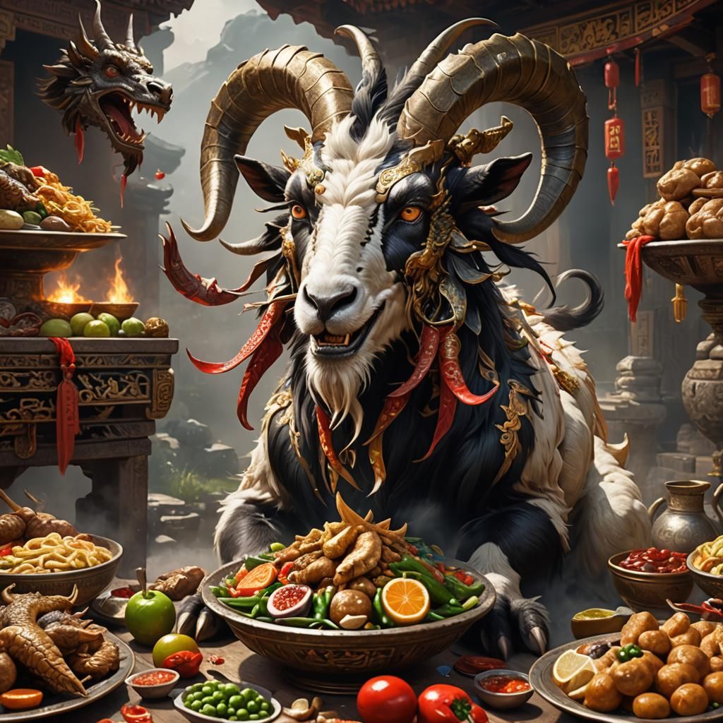 Taotie Eats the World: An Oil Painting