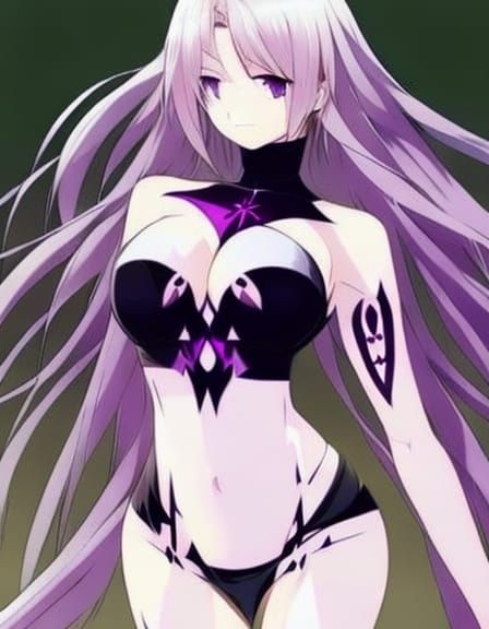 Anime Woman with Blonde Hair in Manga Style