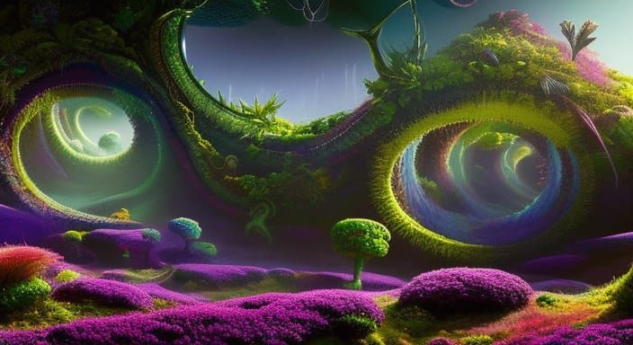 strange otherworldly alien garden, strange otherworldly alie...