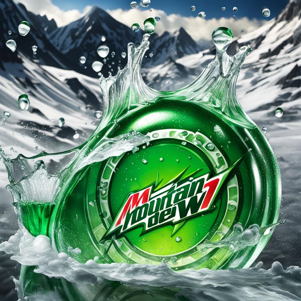 Mountain Dew Drop Close-up