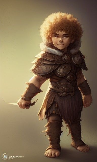Halfling Druid Character Concept Art