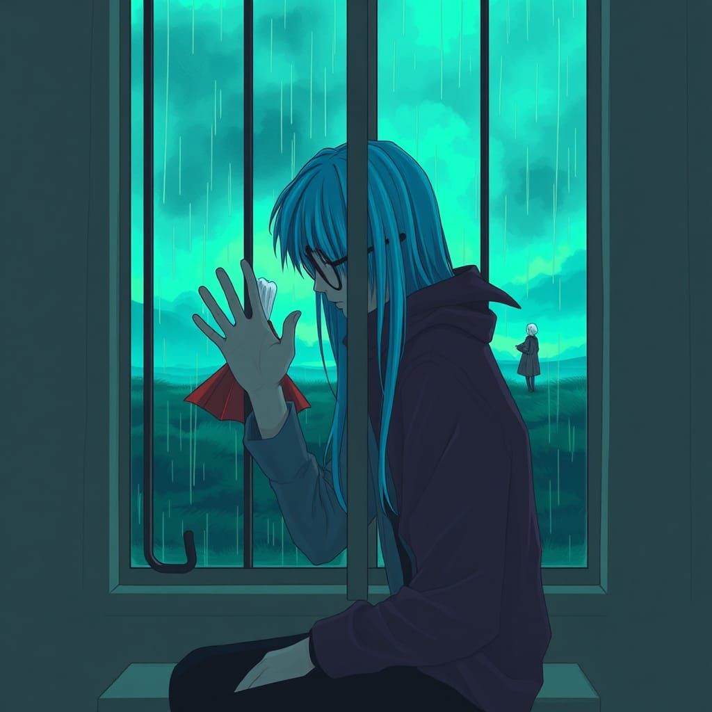 Melancholic Escape: A Digital Art Scene