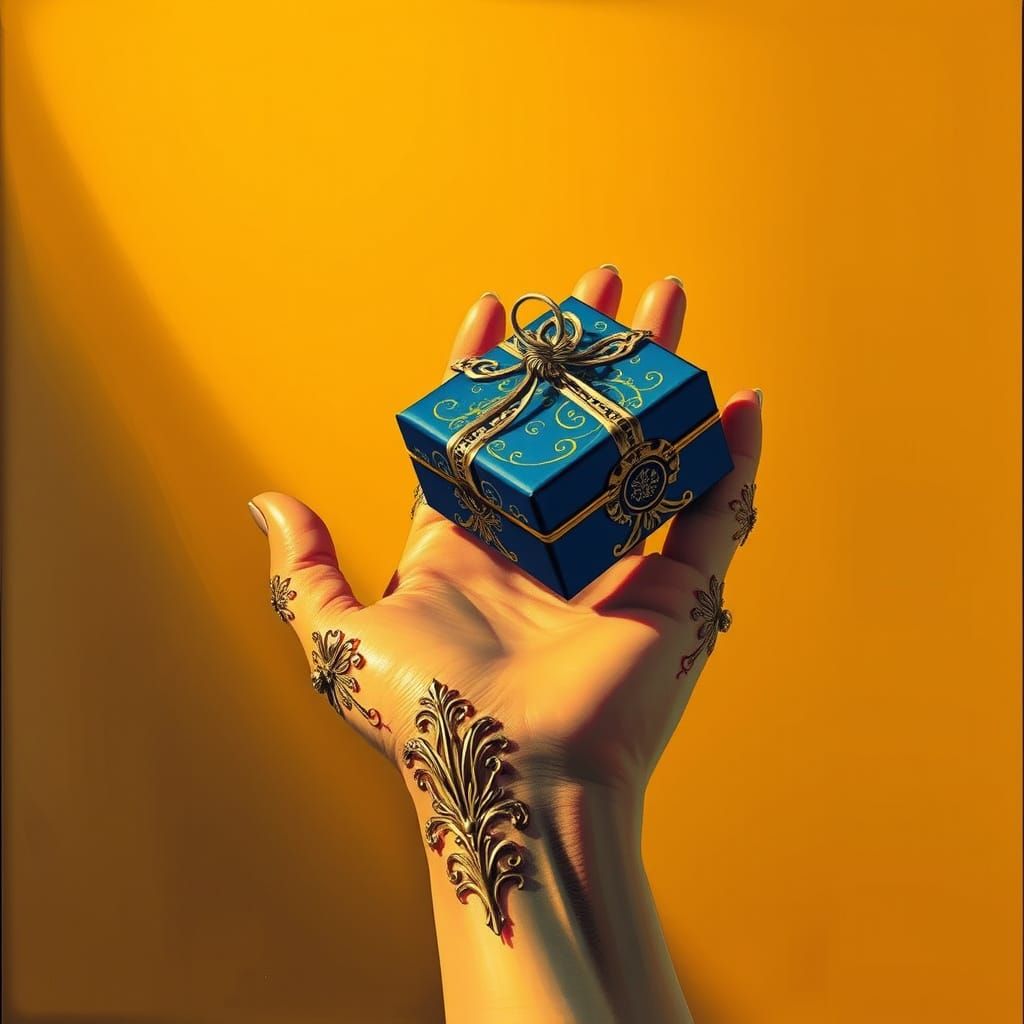Baroque Hand Offers Deadly Gift in Warm, Golden Light