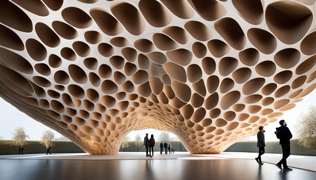 Parametric Shell Pavilion with ArboSkin Pattern