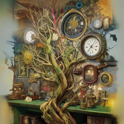 Eerie Double Exposure Landscape Photograph