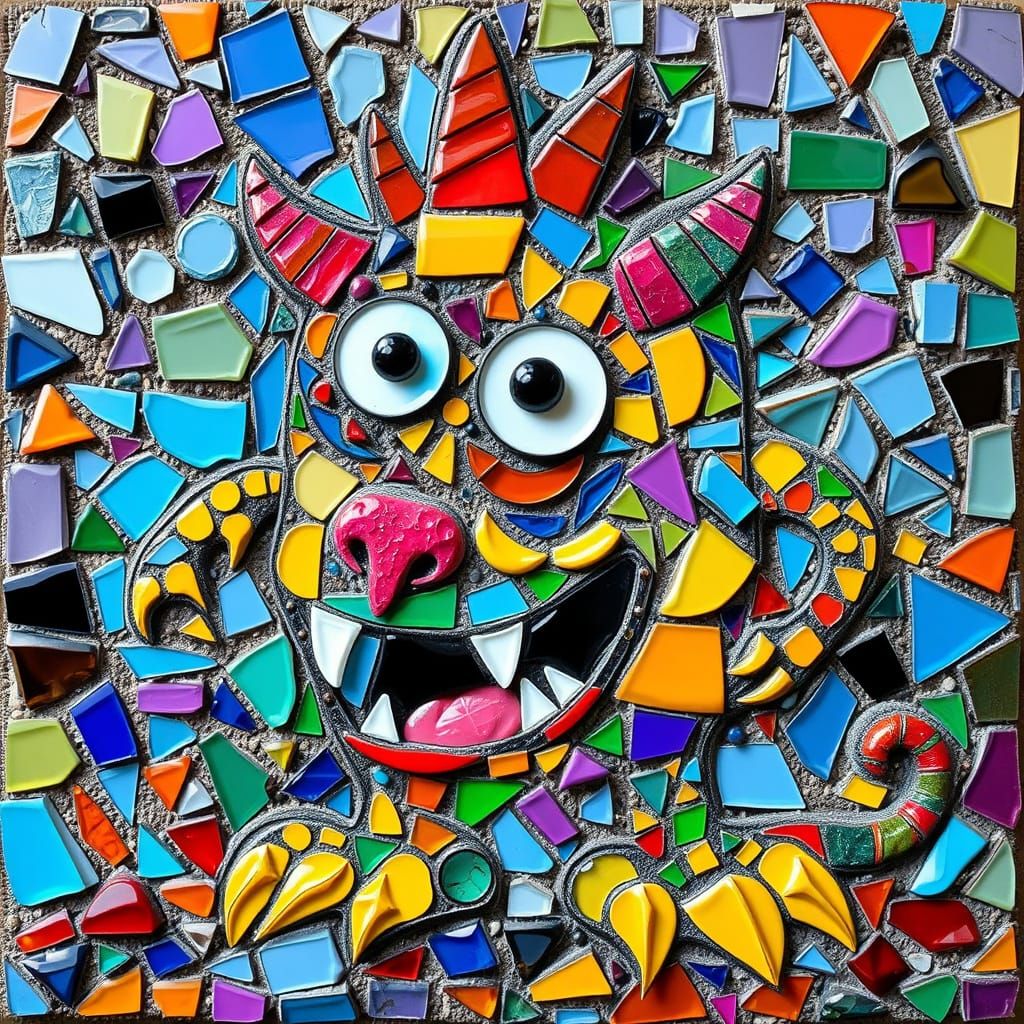 A mosaic monster