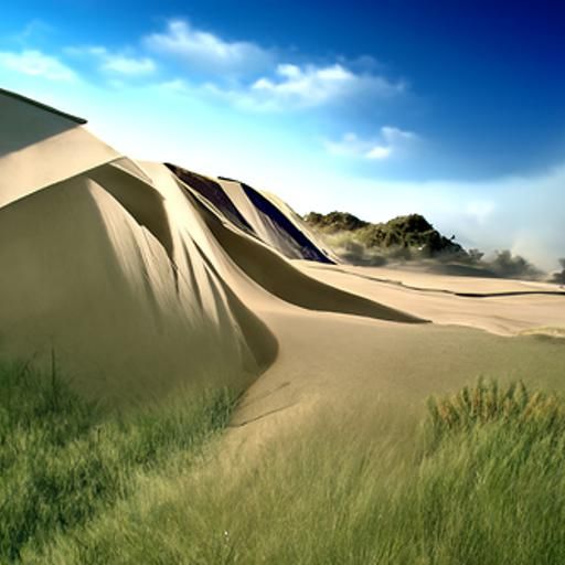 Epic Sand Dune Digital Matte Painting