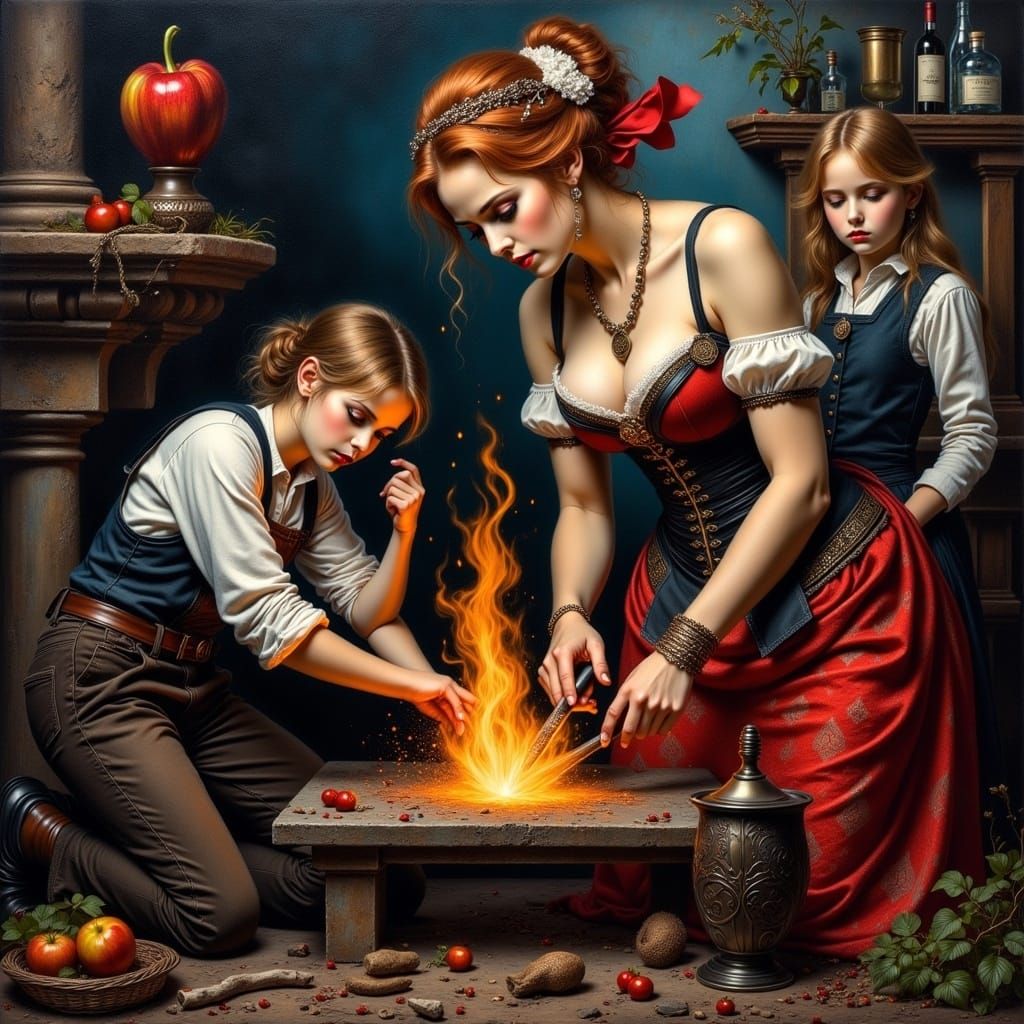 The blacksmith and the artist
Reflect it in their art
They forge their creativity