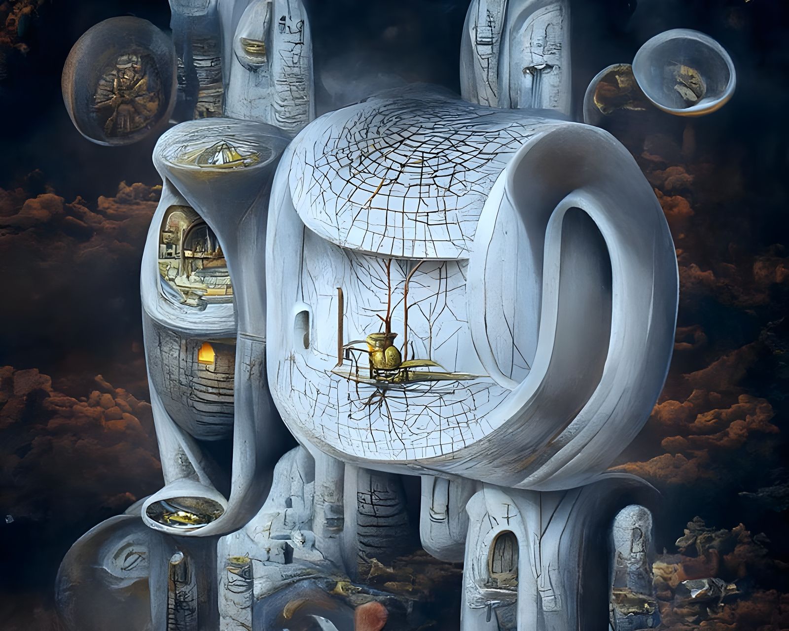 Enigmatic Hypersurrealism in Digital Concept Art