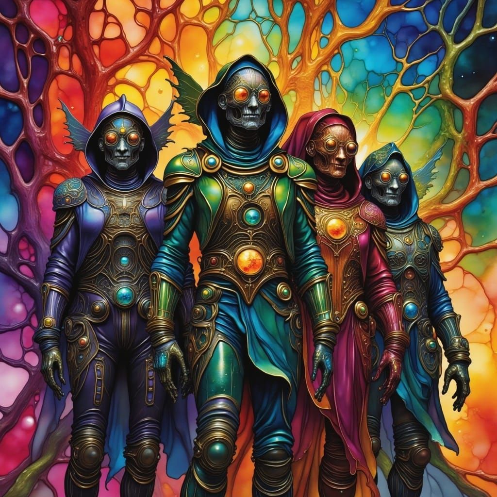 Totalitarian Figures in Dystopian Attire