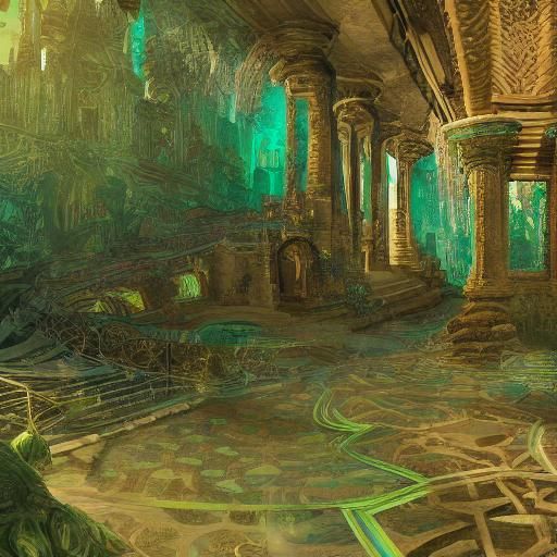 Castle do Gru: Fantastical Matte Painting in Art Nouveau Sty...