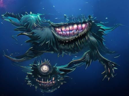 Terrifying Deep Sea Monster with a Big Smile