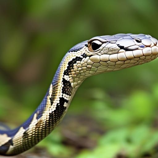 Alluring Female Humanoid Snake Illustration