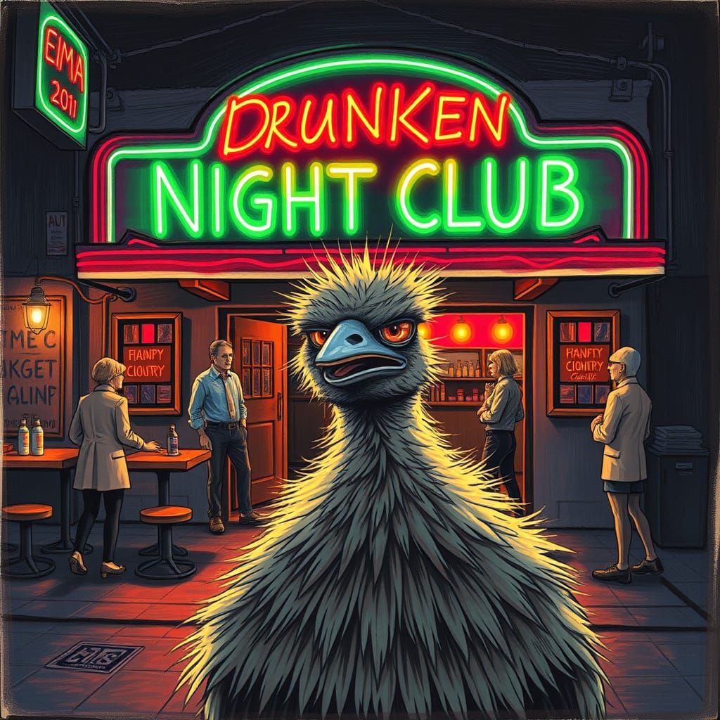 Unpublished  8/23/25

Drunken Emu Nightclub?