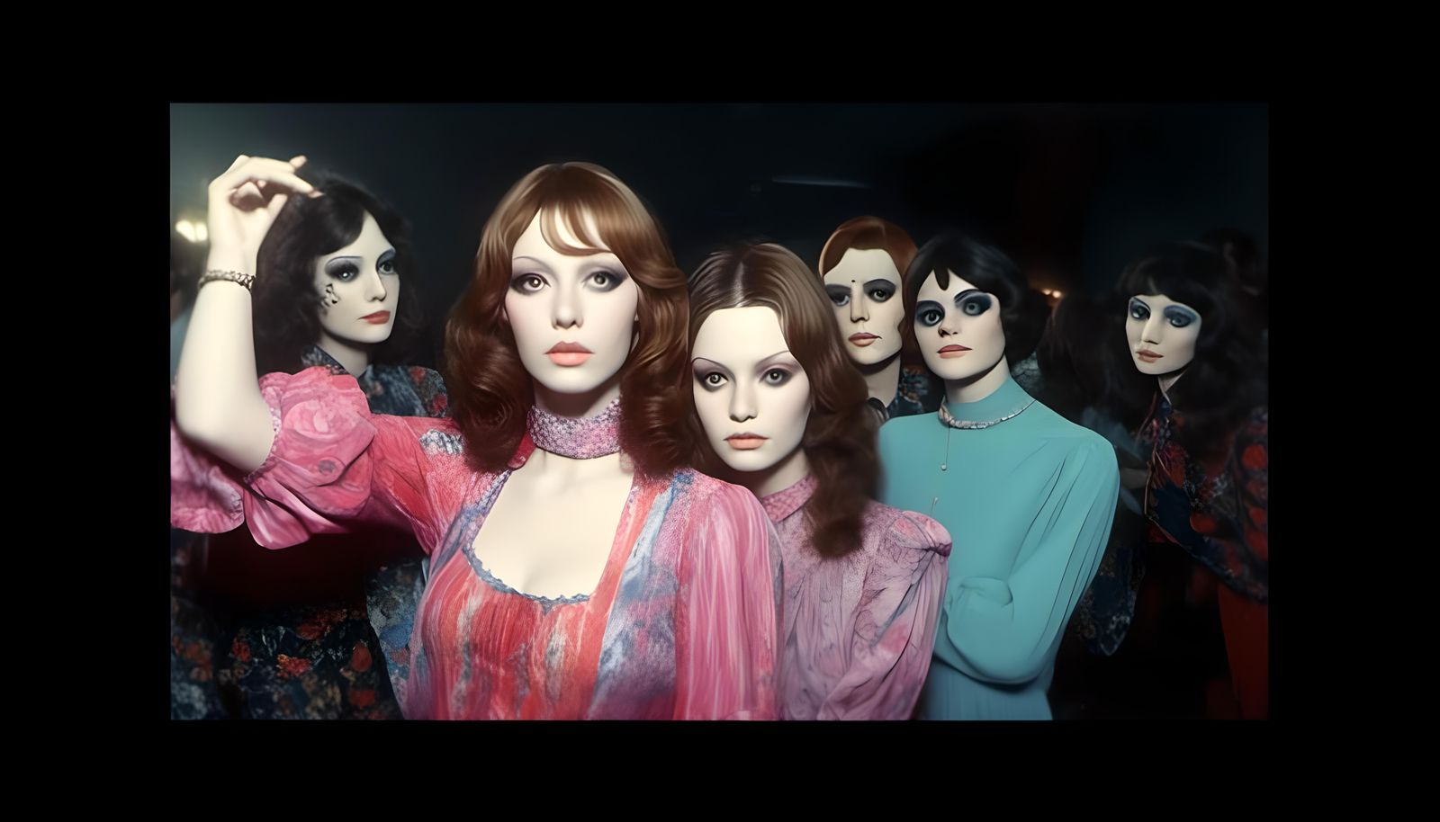 Hyperrealistic 3D Scene of a Woman With Two Men