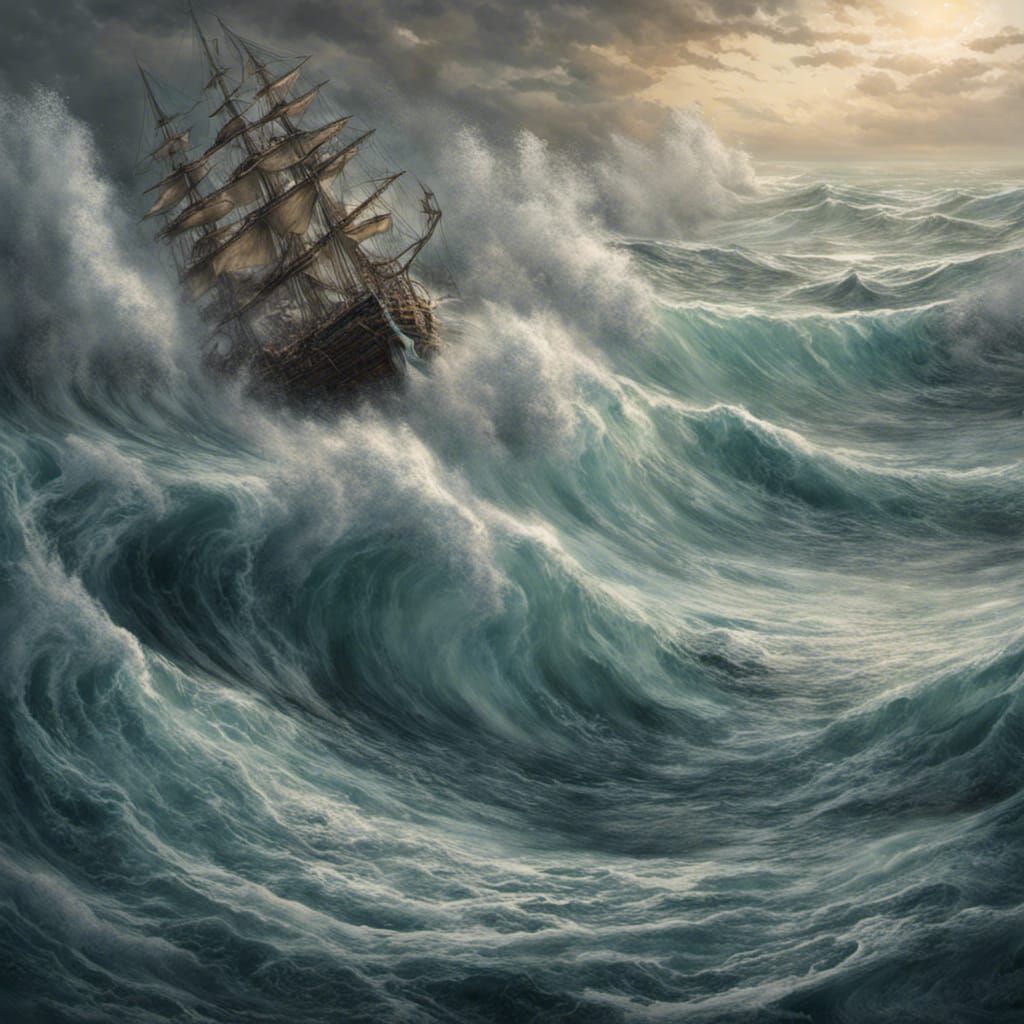 Wrathful Ocean Maelstrom: Expansive Waves in Oil