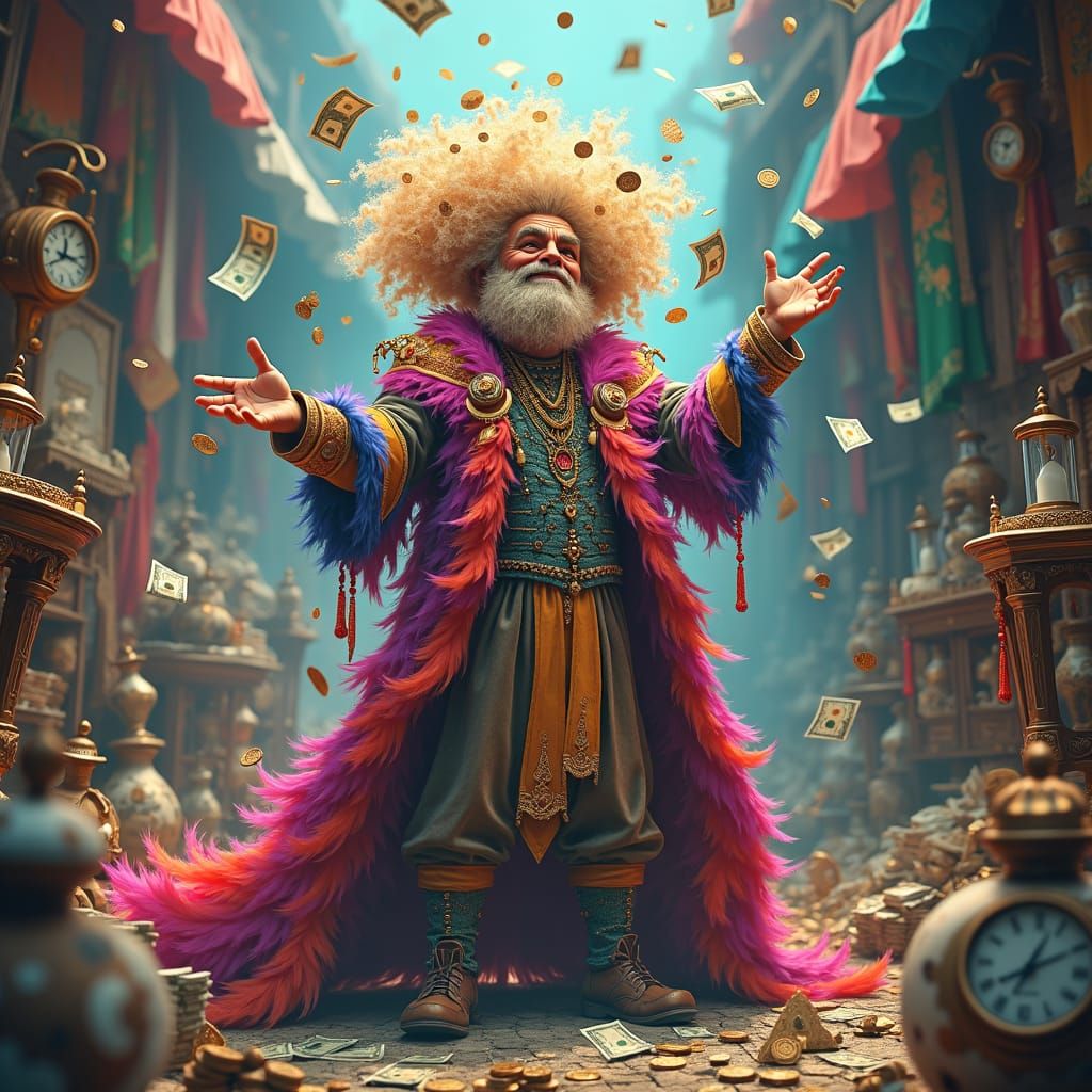 Personified Creativity in a Chaotic Scene