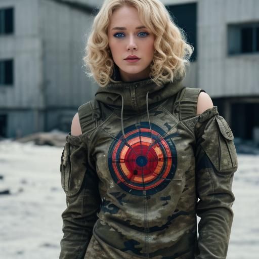 Apocalyptic Beauty: Cinematic Portrait of a Young Woman