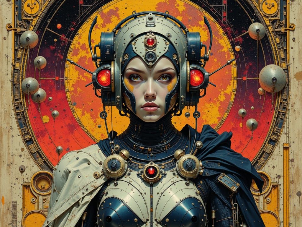 Retro Magic-Tech Fusion with Circuit Runes