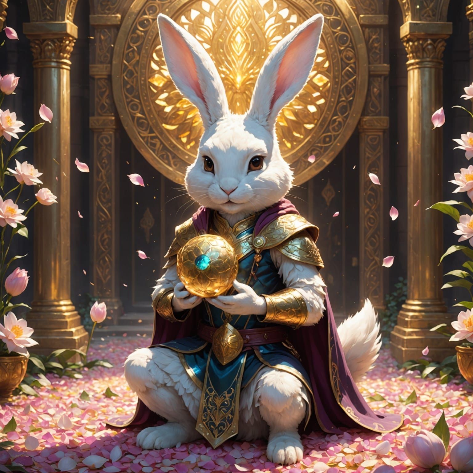 Vishnu, the Preserver, as a Gentle Bunny God
