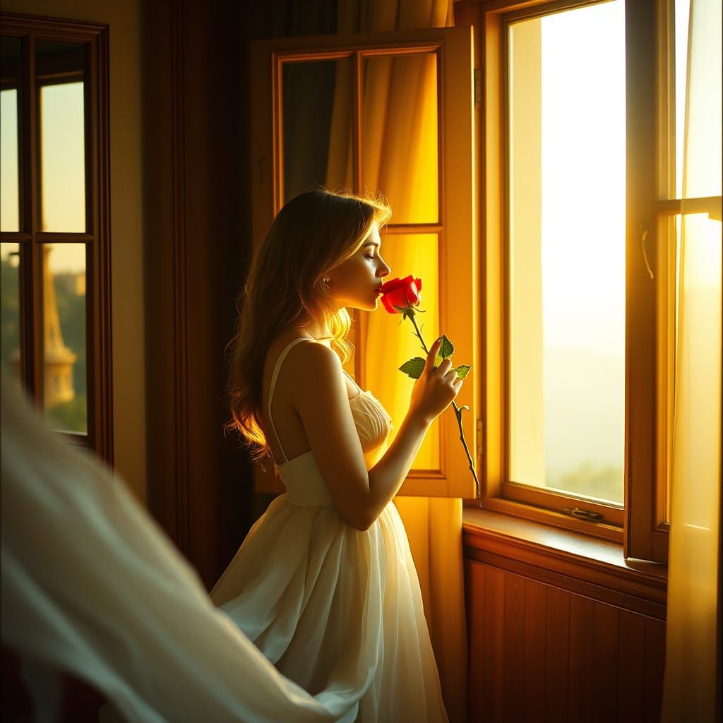 A Woman in Ethereal Beauty, Cinematic Film Style