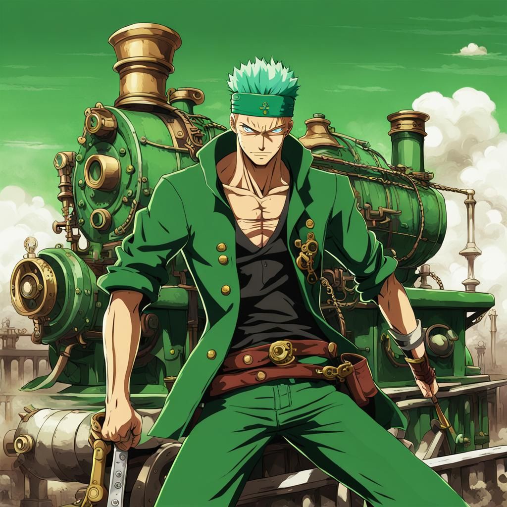 Roronoa Zoro Steampunk Engine Fusion