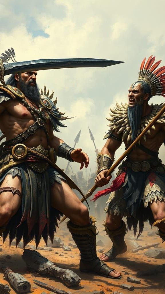 Warrior on Battlefield: Aramesh Faces Tribal Chief