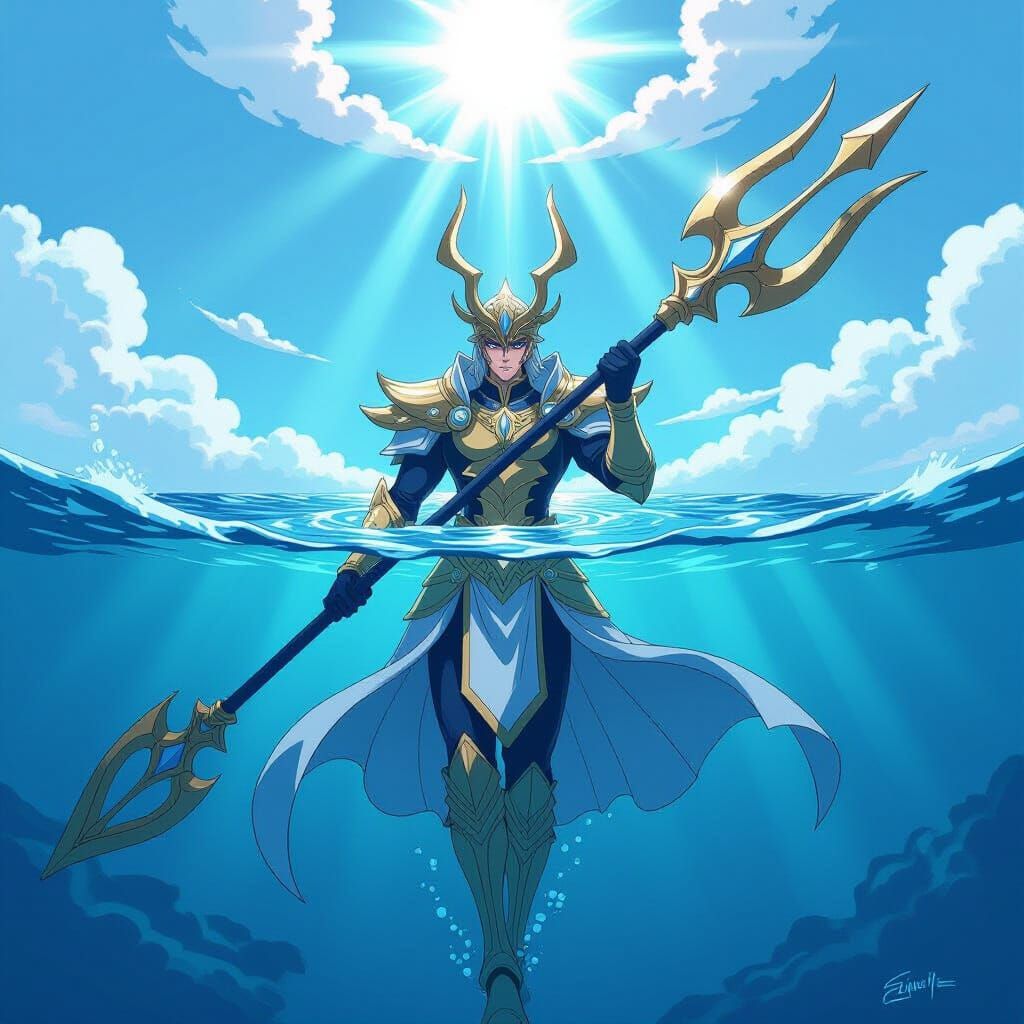 Anime Style Trident of the Seven Seas
