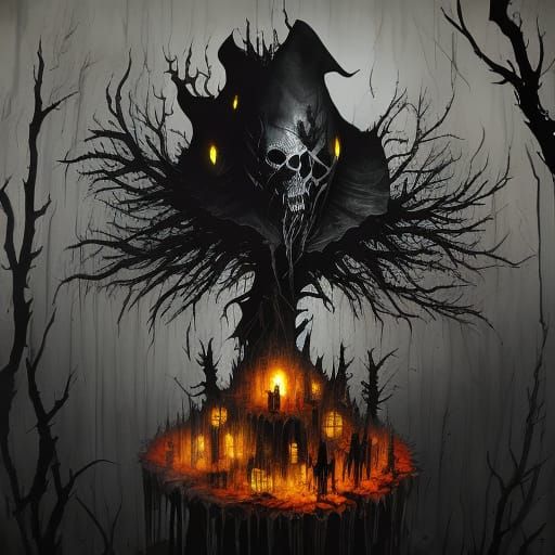 Jason Voorhees Birthday in Dark Fantasy Art