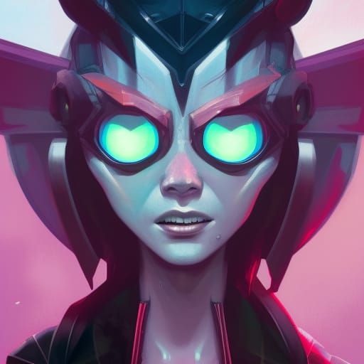 Invader Zim Portrait in Hyperdetailed Digital Art