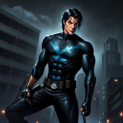 Darkened Gotham Revealed: Nightwing's Solemn Vigil