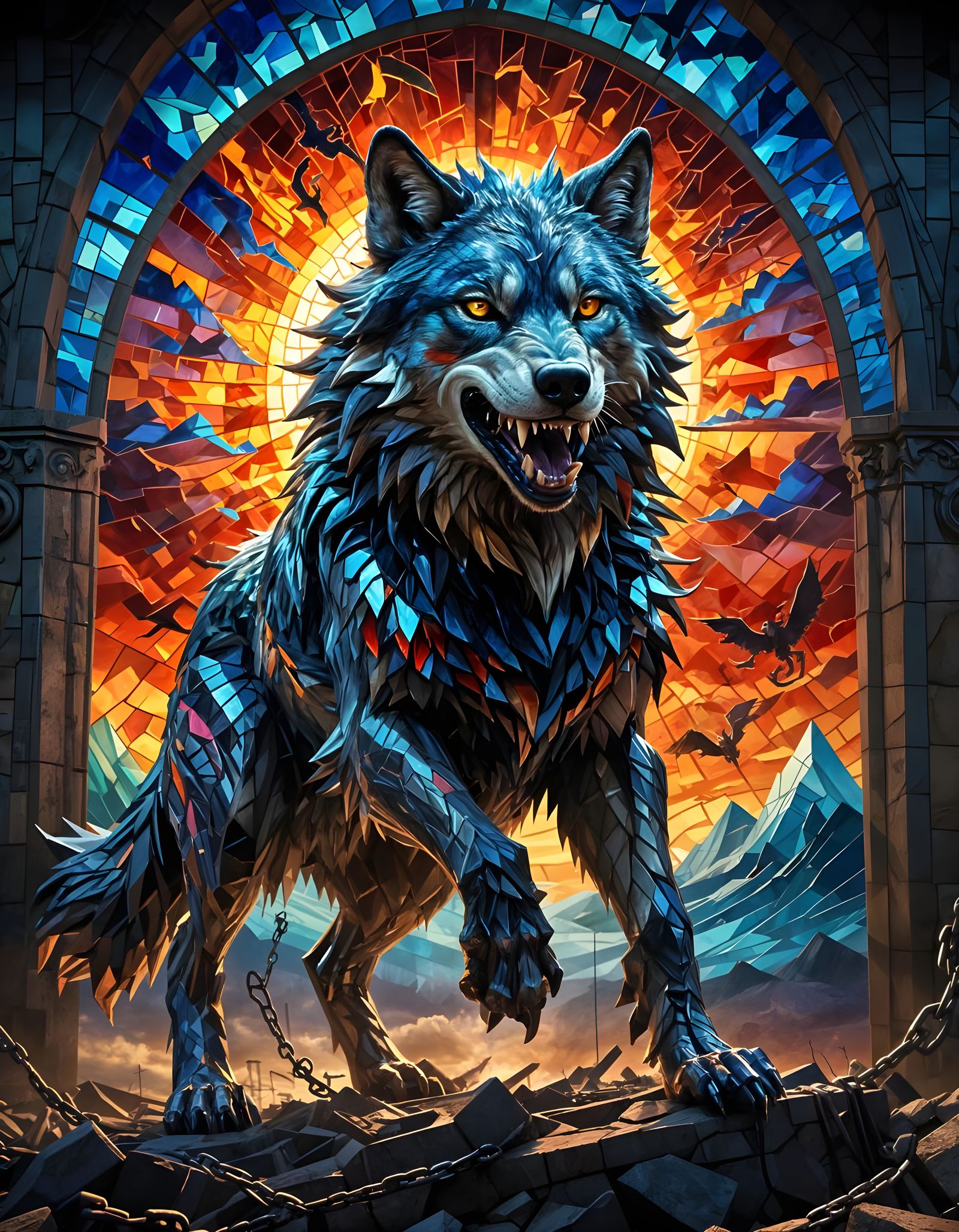🐺⛓️"At Ragnarök, Fenrir will break his chains"⛓️🌅