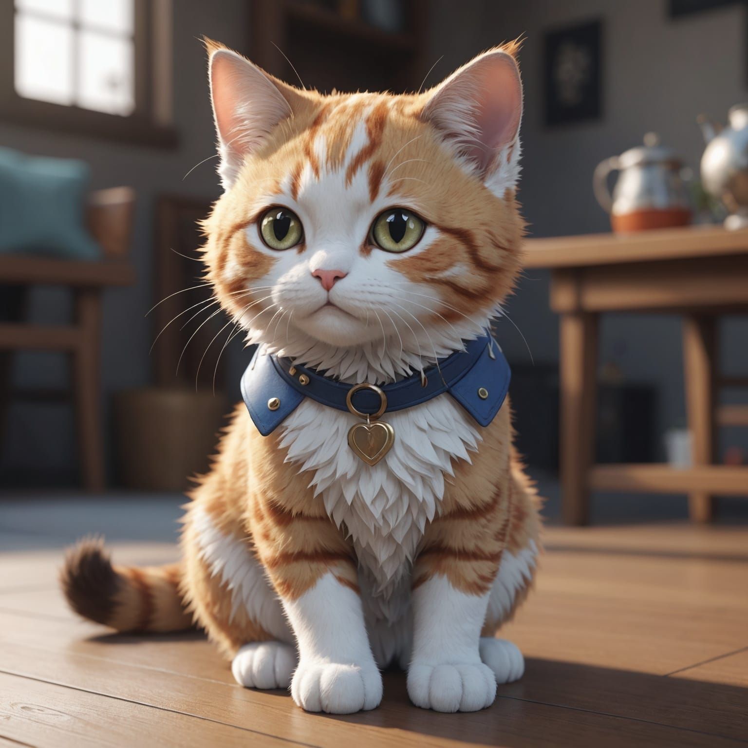 a really cute anime cat
