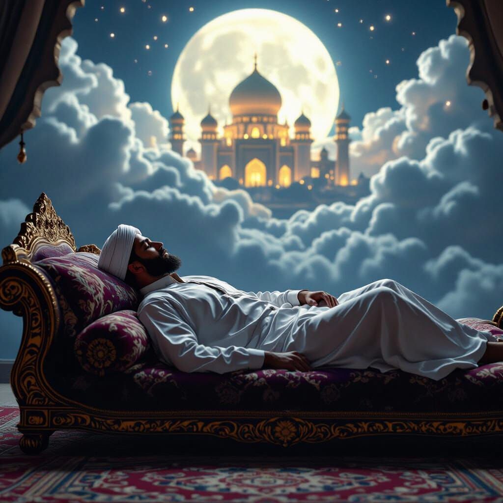 Dream of a Palace: 3D Render in Spiritual Ambiance