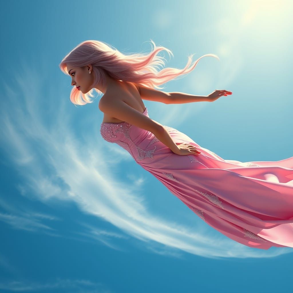 Regal Princess in Fantasy Concept Art Style