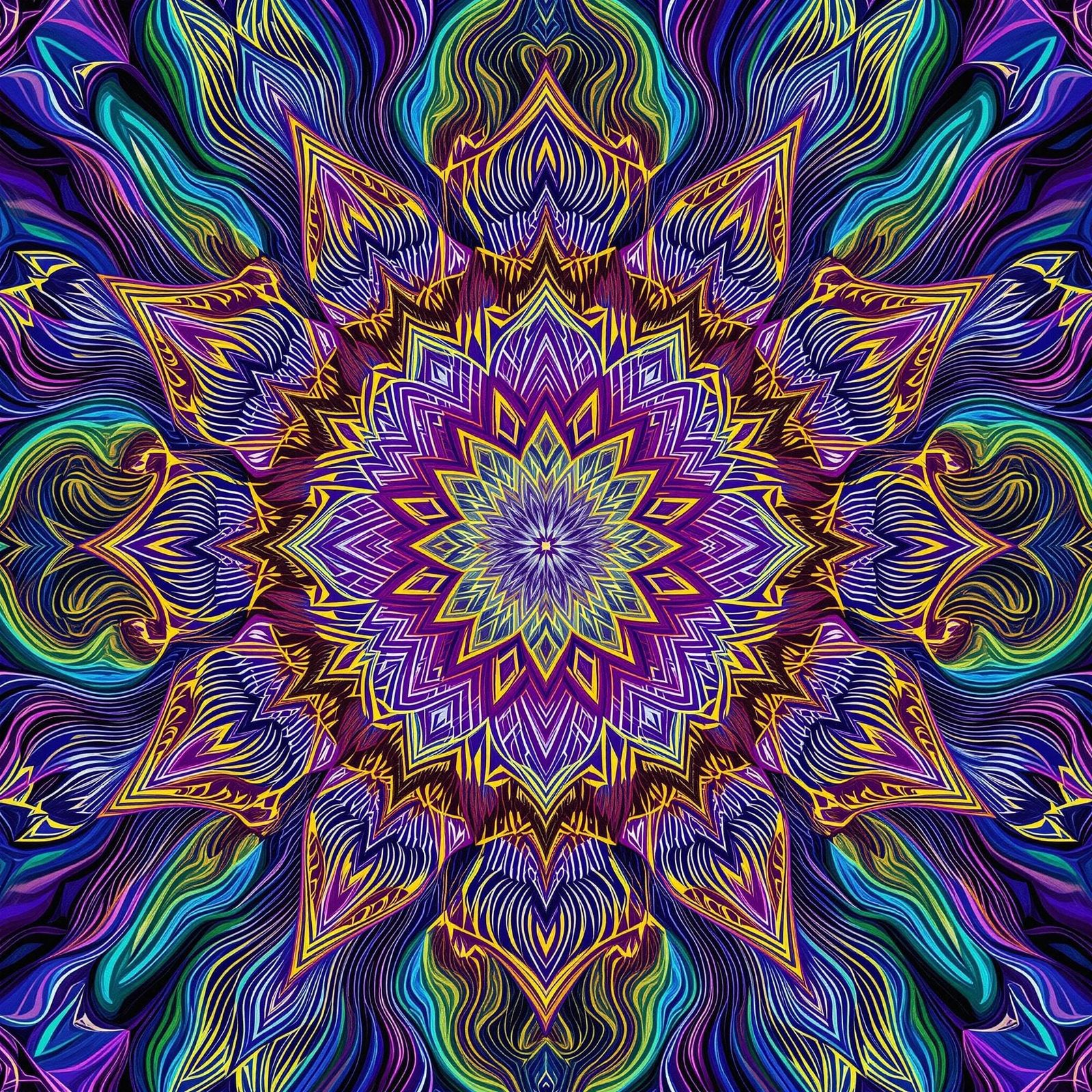 Psychedelic Fractal Bloom