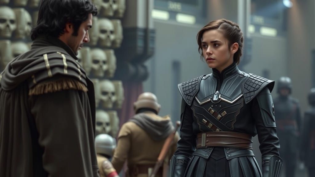 Tony Stark Meets Arya Stark in a Futuristic Marvel Scene