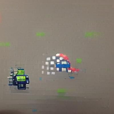 Retro Arcade Fighting Game Pixel Art