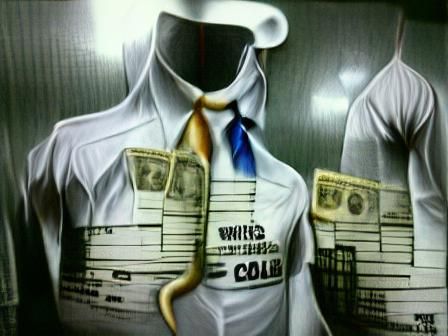 Conceptual White Collar Crime Illustration