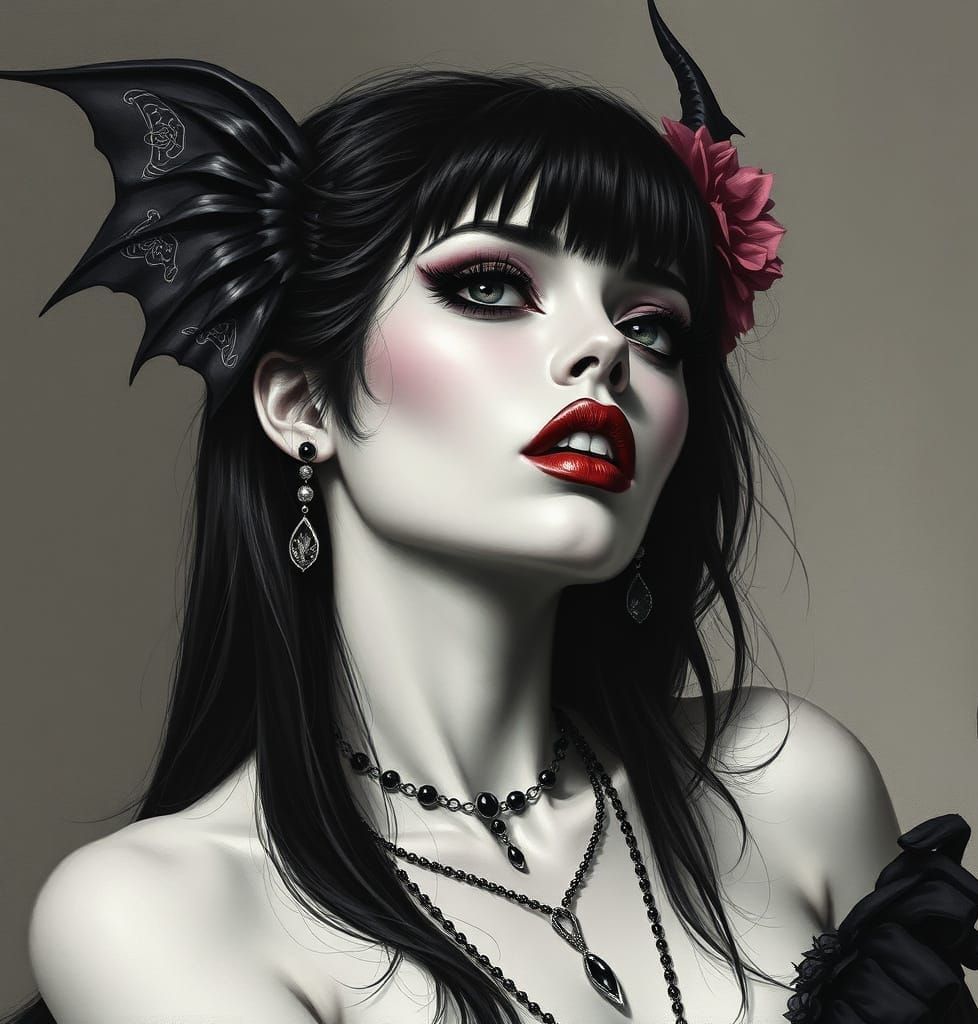 Gothic Portrait Inspired by Dorian Cleavenger