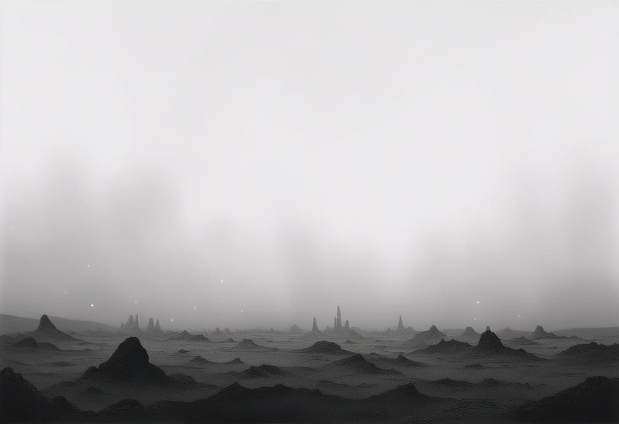Mysterious Alien Landscape Illustration