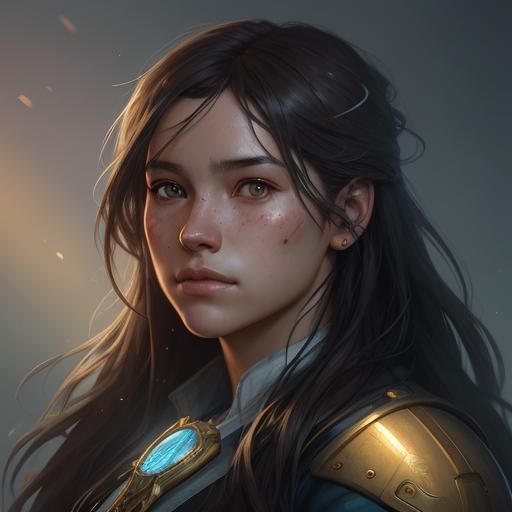 Nostalgic Portrait in Hyperdetailed Style